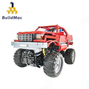 

BuildMoc Monsters Bigfoot Truck Technic SUV RC Car Model Building Block Sport Radio Control Toys For Children