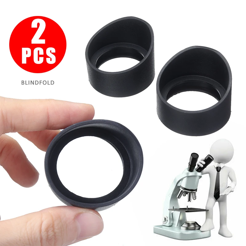 2pcs Rubber Flat Angle Eye Cover 28mm Binocular Eyepiece Caps For 32