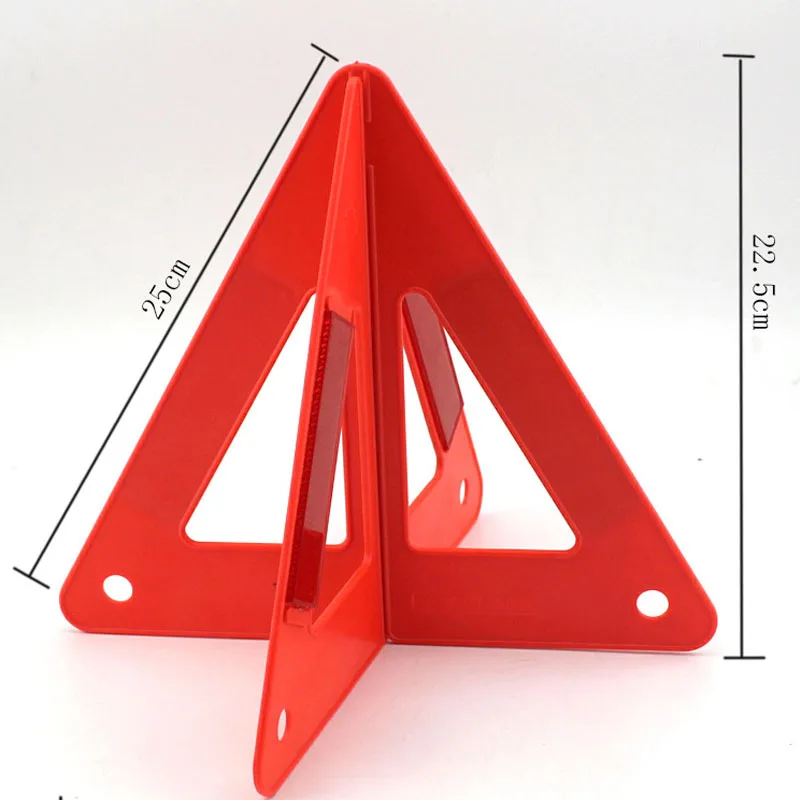 

Car Triangle Reflective Warning Sign Vehicle Fault Parking Warning Card Instert Combined Simplicity Triangle