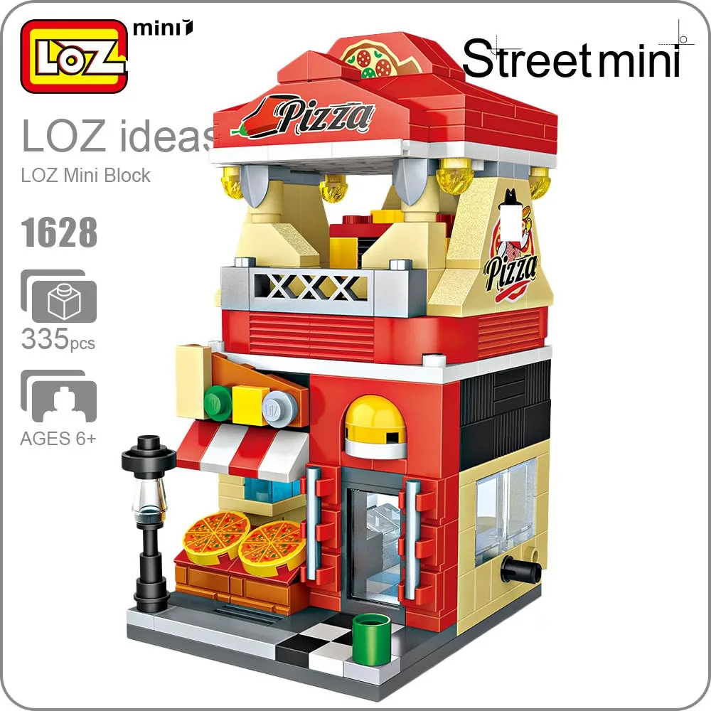 LOZ мини уличный вид город строительные блоки Сделай Сам сборка Обучающие кирпичи