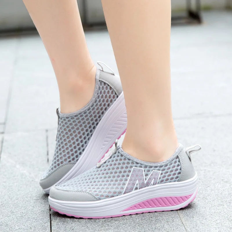 

Extra High-Style Hollow out Summer Rocking Shoes Casual Sports Shoes Versatile Running WOMEN'S Shoes Breathable WOMEN'S Shoes