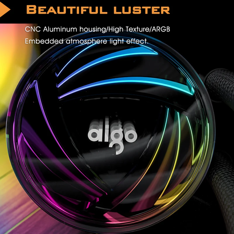 Aigo CPU кулер вентилятор водяного охлаждения ПК Rgb 120 мм 12В Argb аура синхронизация