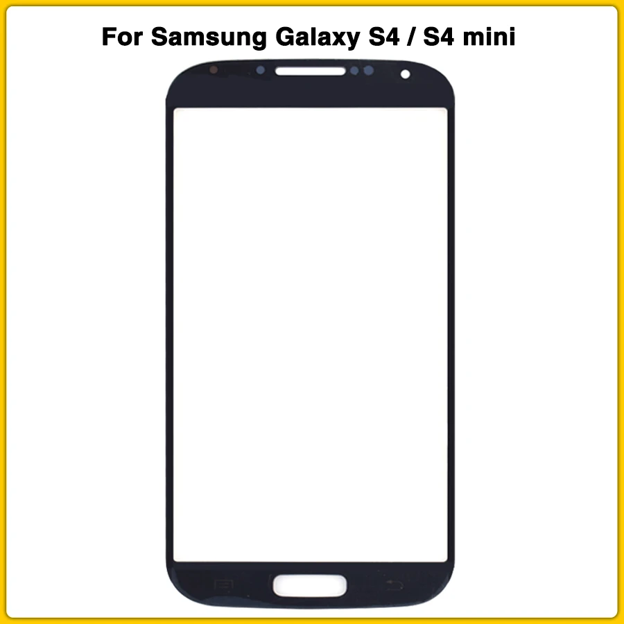 Новое Переднее стекло S4 LCD для Samsung Galaxy mini I9500 I9505 I9195 I9190 внешнее сенсорный экран