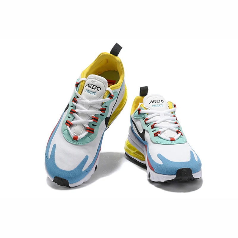 Оригинальные женские спортивные кроссовки для бега Nike Air Max 270 React, модные удобные кроссовки нового цвета, подходящие AT6174-002