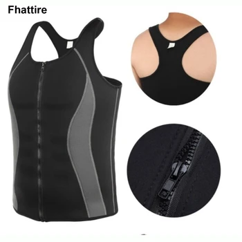 

Plus Size Men's Sweat Vest Body Shape Thermo Slimming Sauna Suit Weight Loss Shapewear Ultra Neoprene Tight-fitting Trainer