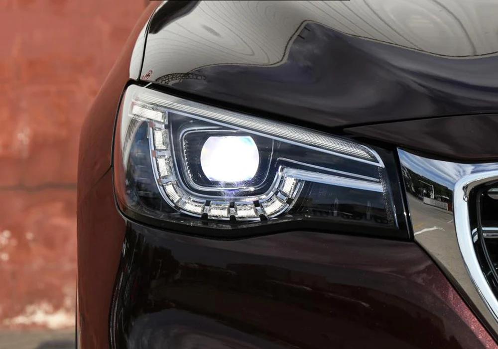 Passenger Sider Для MG HS фар автомобиля фары прозрачные линзы автомобильный брелок крышка - Цвет: Passenger Sider