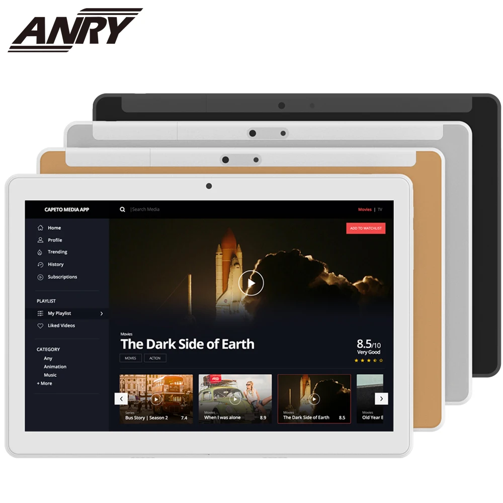 ANRY Tablet 10 inch Android 7.0 Google Play Tablet PC with TF Card Slot and Dual Camera 64GB Storage 4G Wifi Bluetooth GPS ANRY Tablet 10 inch Android 7.0 Google Play Tablet PC with TF Card Slot and Dual Camera 64GB Storage 4G Wifi Bluetooth GPS