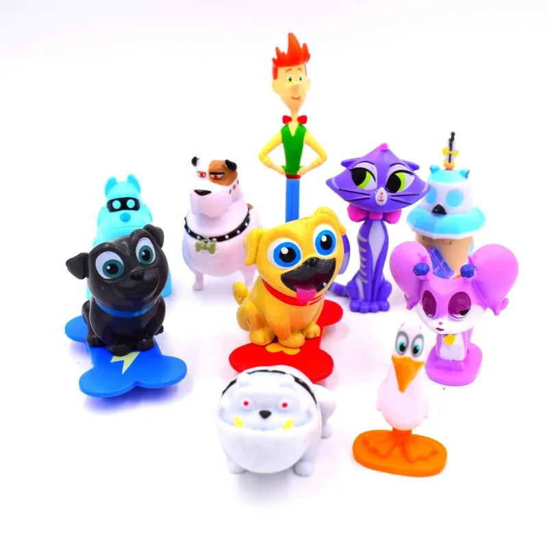 12 шт./компл. щенок собака Pals кукла Canina аниме игрушка фигурки героев бинго Ролли