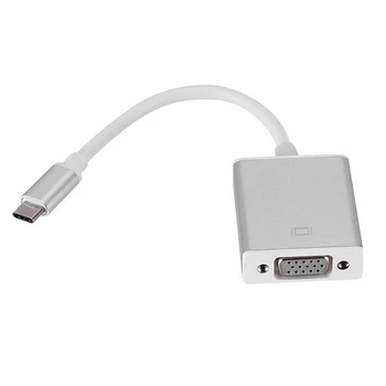 

Type-C to VGA Adapter Cable 1080P USBC 3.1 to VGA Converter Cable