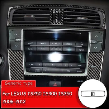 

Car styling Carbon Fiber Sticker for LEXUS IS250 300 350 2006-2012 Car Centre console air conditioning outlet Trim Cover Sticker