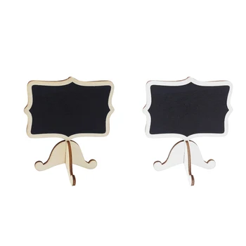

10pcs Mini Chalkboards with Support Easels for Message Board Signs Weddings Parties