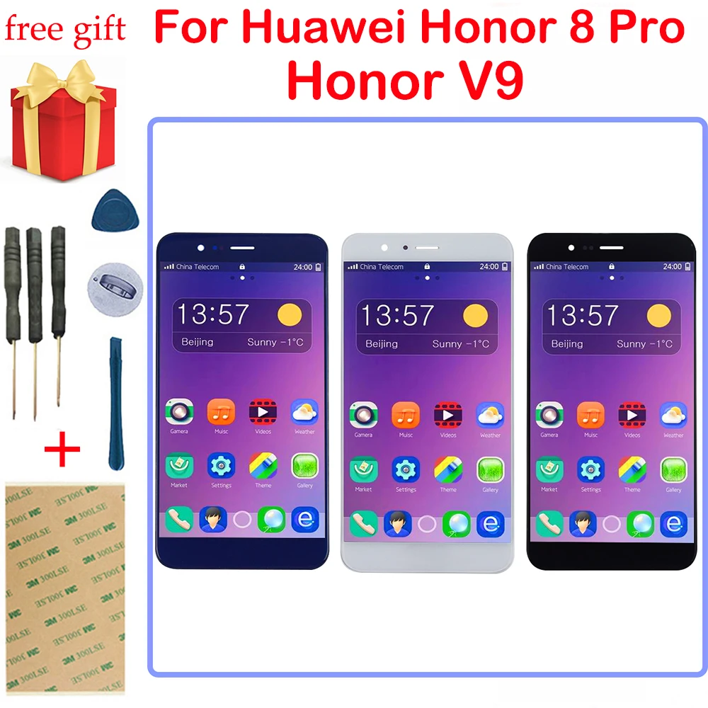 Для Huawei Honor 8 Pro LCD V9 дисплей сенсорный датчик экрана в сборе с рамкой для DUK L09 AL20
