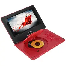 9,8 дюймов портативный высокой четкости Поворотный Автомобильный dvd-плеер с экраном VCD CD AVI EU Plug