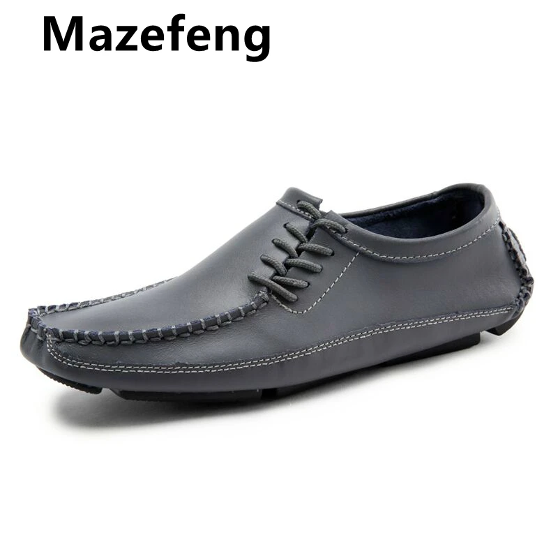 

2019 New Spring Men PU Leather Loafers Driving Shoes Moccasins Summer Fashion Men's Casual Shoes Flat Breathable Lazy Flats