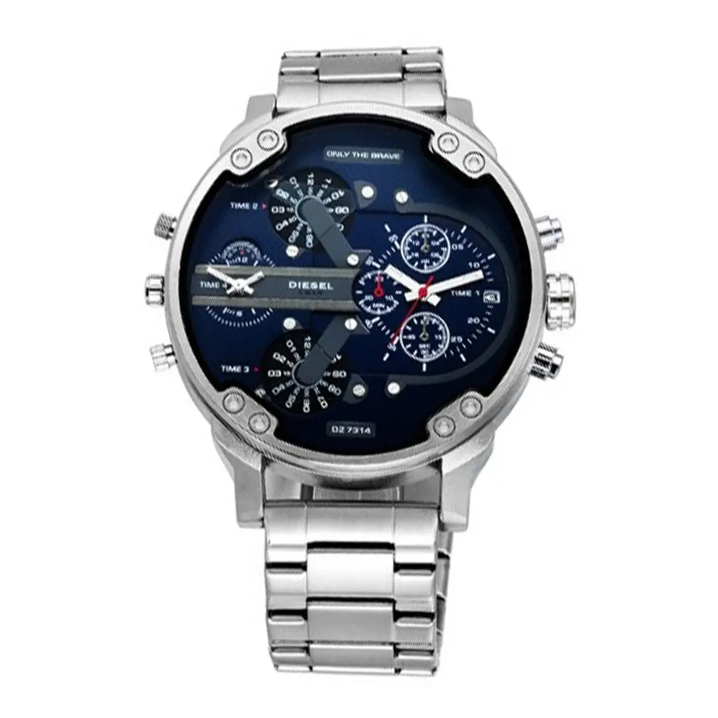 Мужские часы из нержавеющей стали аналоговые кварцевые наручные часы браслет мужские часы автоматические механические часы - Цвет: Серый