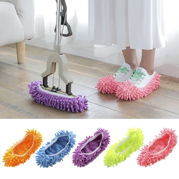 

cleaning slippers Scrub Removable Slippers Household Accessories Micro Fiber Sanitary Floor Cleaning Lazy mop slippers