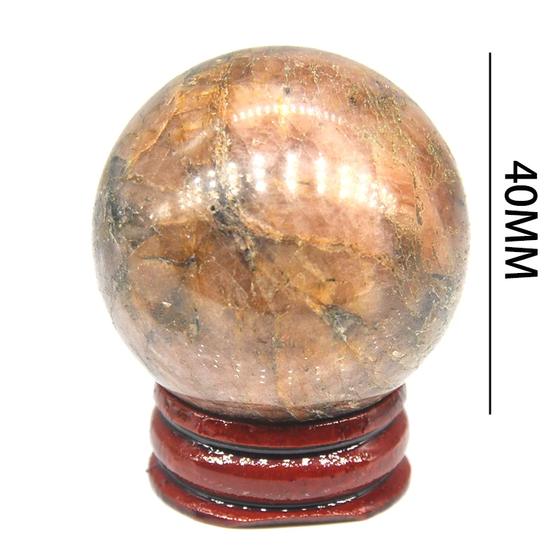 1PC Natural Chiastolite Crystal Ball Stone Globe Massaging Ball Reiki Healing Quartz Ball Natural Stone Home Decoration Gifts 40