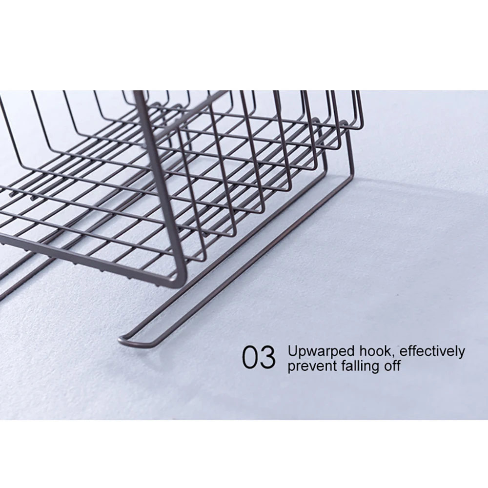 Железная сетка Полка Корзина Шкаф Дверь Органайзер стойка-шкаф Держатели Висячие под полка-корзина для хранения стойка органайзер