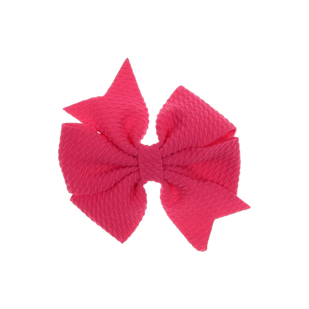 hotpink Nishine " 10 шт./лот ласточкин хвост шифоновые банты с зажимом для девочек бутик бант заколки для волос для маленьких девочек заколки для волос с бантами головные уборы - Цвет: hotpink