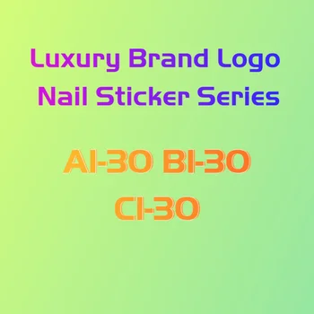 

One sheet New trend brand logo nail stickers Luxury brand logo nail stickers nail art nail art material accessories