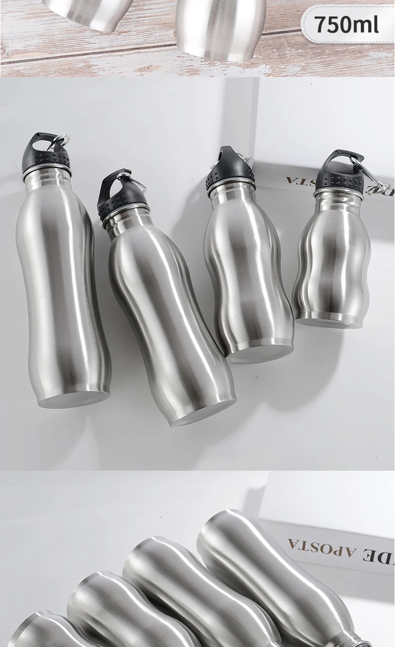 350 мл/750 мл Motion Cola бутылка для воды из нержавеющей стали прочная чашка для воды монолайер металлический цвет Тыква чашка для напитков вода botella