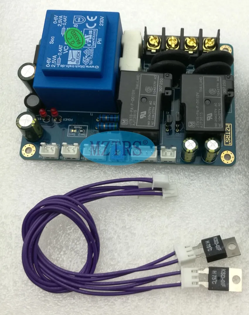 MZTRS New Soft start board Class A amplifier power supply Delay soft start board Temperature protection board