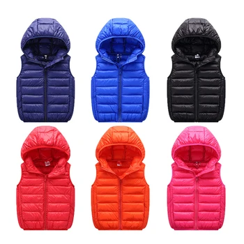 

Kids Jacket Winter Coats Kids Clothes Warm Hooded Cotton Child Waistcoat Cotton Girls Boys Vest Kids Jacket Children Outerwear