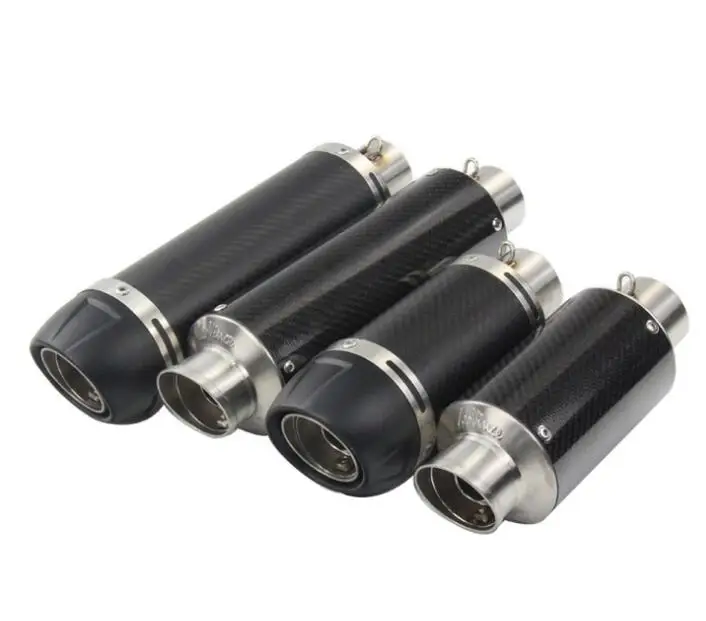 51 мм Универсальный мотоциклетный выхлопной глушитель из натурального