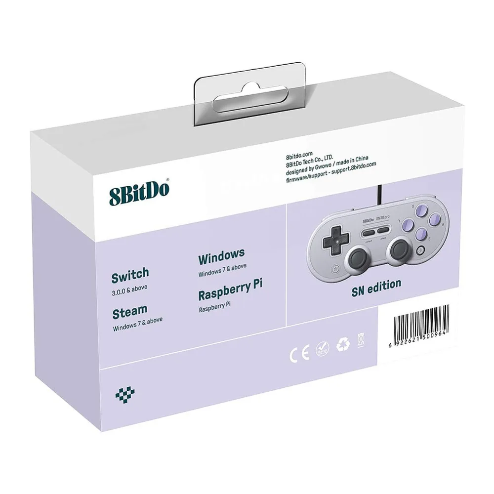 8bitdo Wired Sn30 Pro Usb Gamepad Rumble Vibration Turbo Function Usb Cable For Nintendo Switch Windows Raspberry Pi Sn Edition Gamepads Aliexpress