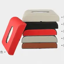 Автомобильный тканевый ящик из искусственной кожи подлокотник Тип коробка салфеток держатель авто аксессуары для интерьера