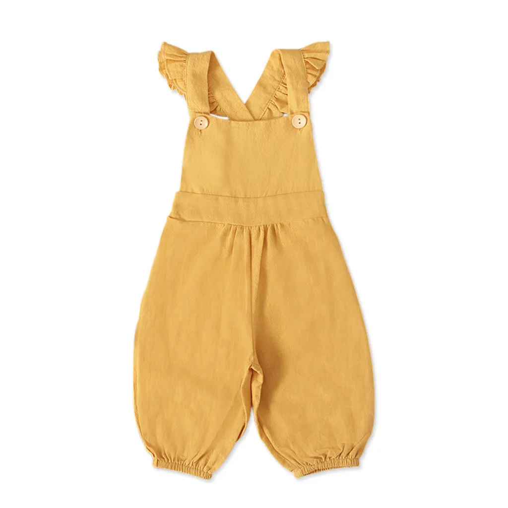 Новые детские комбинезоны штаны-шаровары Хлопковые комбинезоны для мальчиков и девочек комбинезоны для новорожденных комбинезоны для девочек красный, желтый