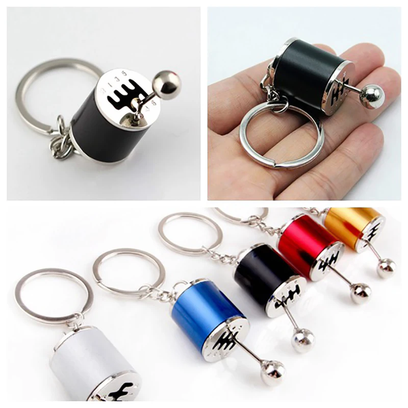 Metal Keychain Car Pendant Key Chain Creative gift car metal keychain turbo gear hub pendant brake disc shock absorber Pendant