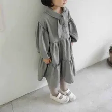 Новая весенняя детская одежда в Корейском стиле, нарядное платье в Корейском стиле для маленьких девочек