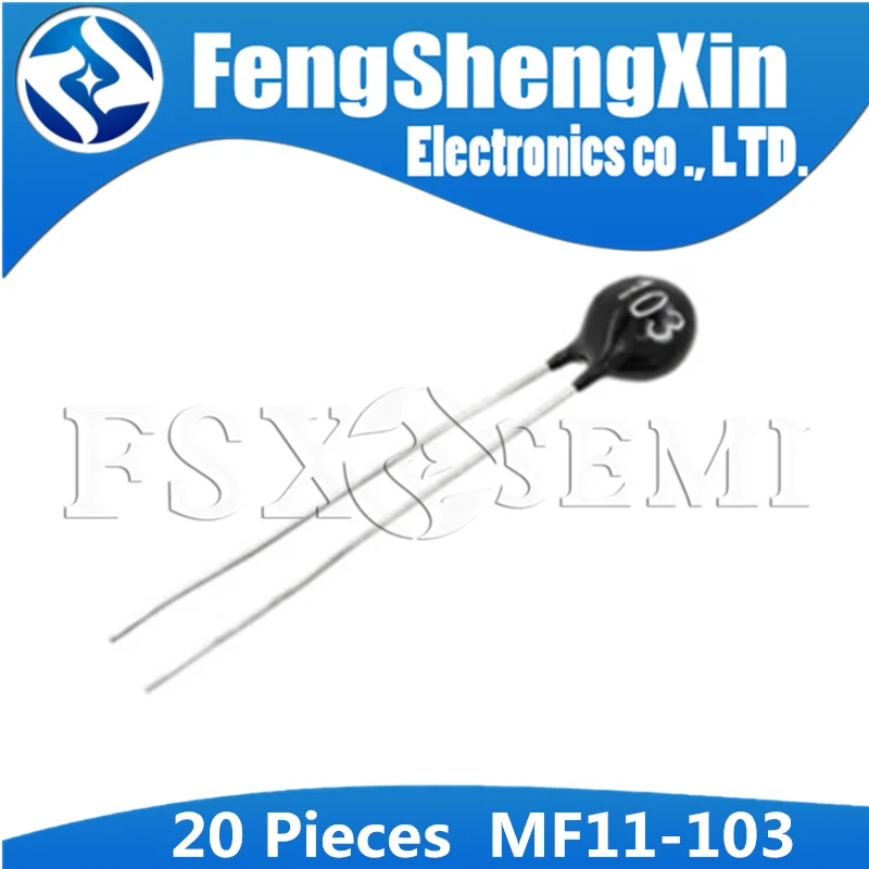 20pcs Thermistor Resistor NTC MF11-103 10K Thermal Negative temperature thermistor  Электронные компоненты