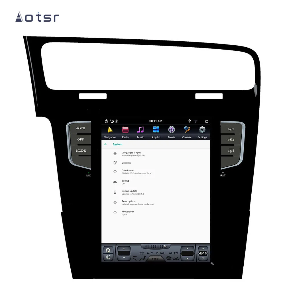 Clearance Tesla Style Android 8.1 GPS Navigation DVD Player For Volkswagen GOLF 7 2013+ Car Auto Radio Stereo Multimedia Head Unit Player 3