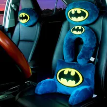 Новинка Бэтмен Автомобильная подушка для шеи мультяшная Милая машина с подголовником u-образная Подушка украшение автомобиля аксессуары