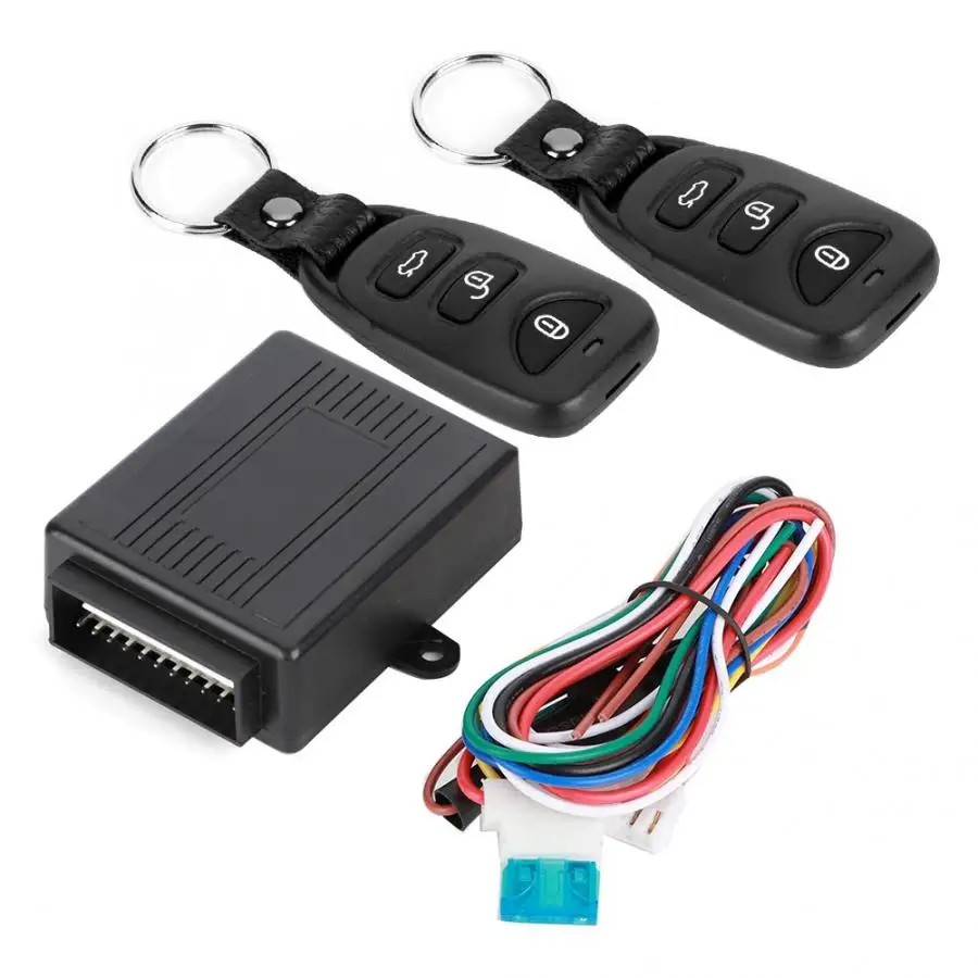 

Black 3 Buttons Universal Vehicle Keyless Central Lock Entry Locking System Remote Control Kit Car Security System