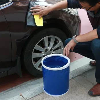 

Portable Bucket Foldable Multifunctional Folding Outdoor Bucket Basin Camping Hiking Travel Fishing Washing