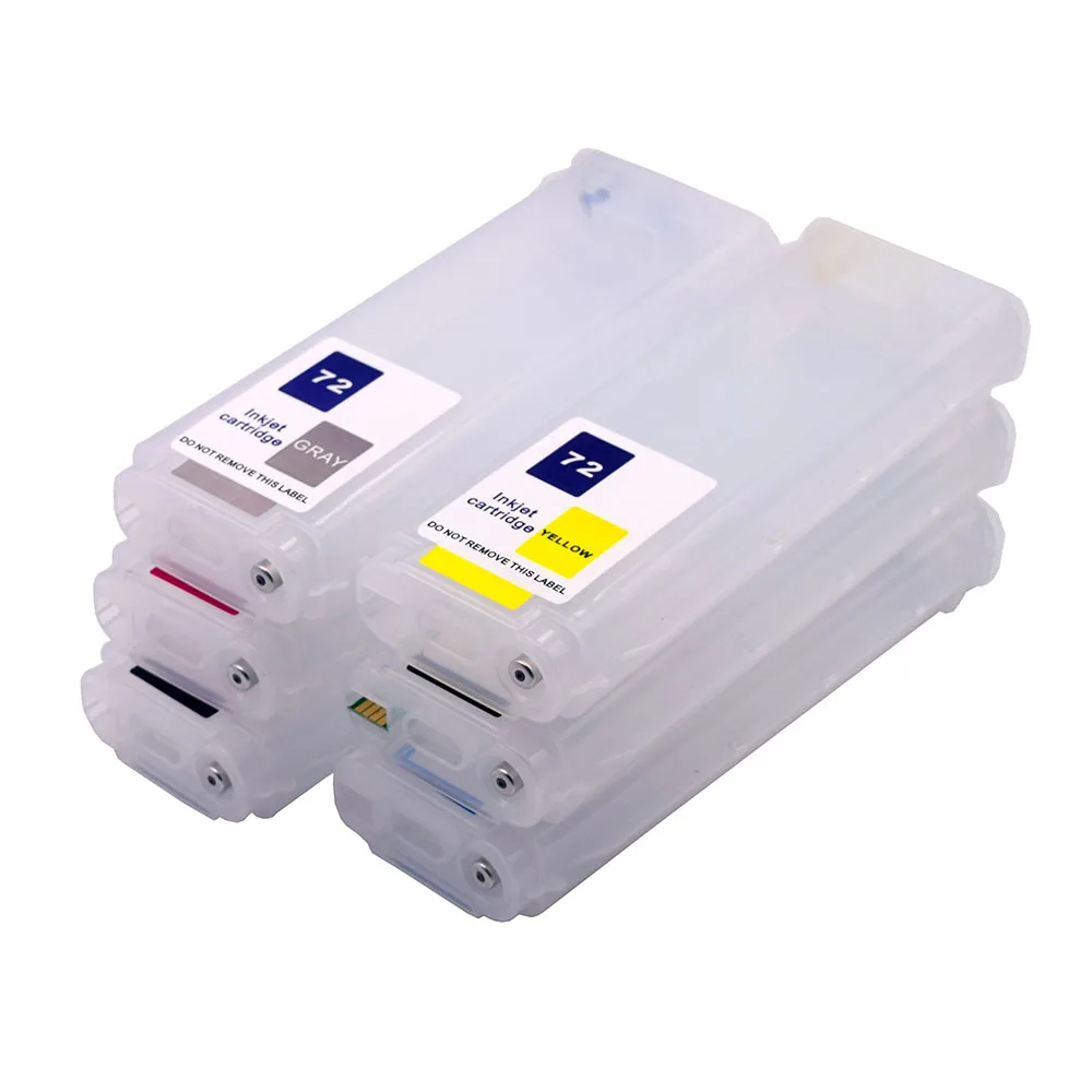 Cartucho de Tinta Recarregável para hp Impressora com Chip Arc Hp72 T610 T620 T770 T790 T1100 T1120 T1200 T1300 T2300 - Imagem 6