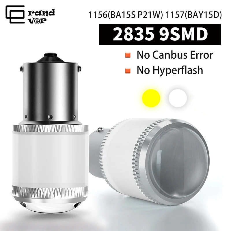 2 шт. 1156 BA15S P21W светодиодный для мотоцикла сигнальные светильник 1157 BAY15D светодиодный W21 2835 9SMD для мигающий фонарь заднего хода хвост светильник