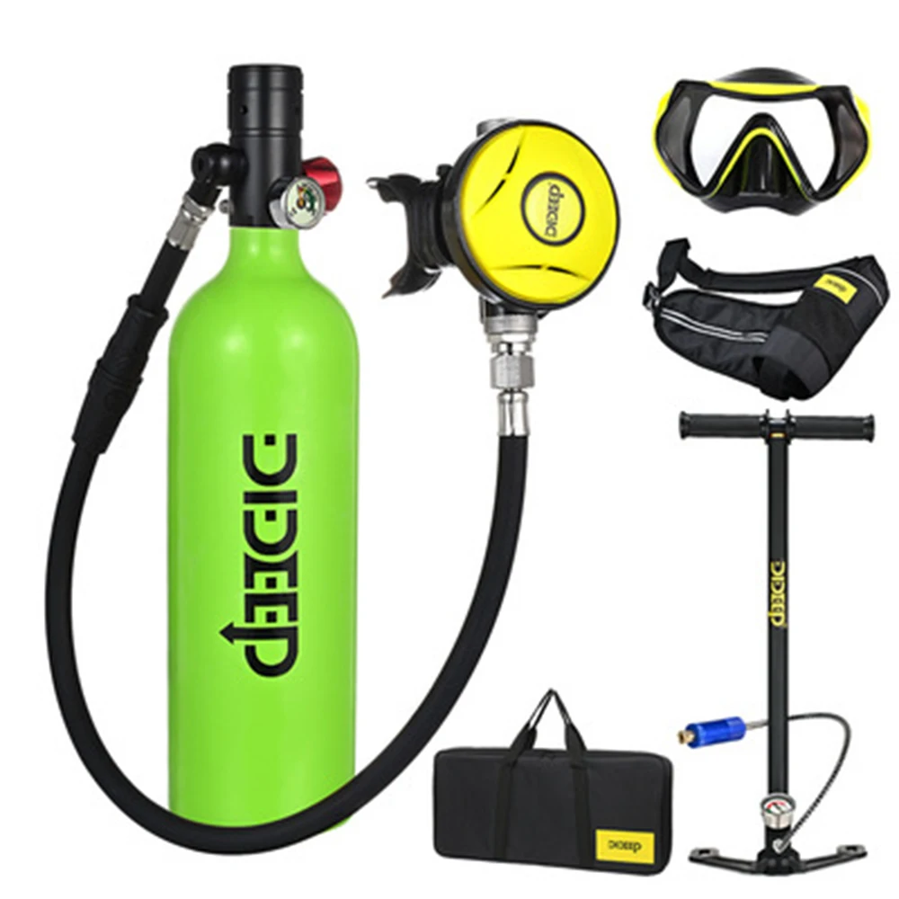 DIDEEP X4000Pro 1L Scuba Diving Cylinder Mini Oxygen Tank Set