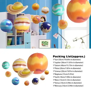 

Inflatable 1 Set Solar System Nine Planets Model Kit Astronomy Science Project Planetarium Worldwide Education For Child