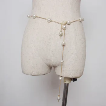 

Simple Summer Dress Waist Chain Small 2020 Ladies Decorative Accessories Pearl Belt Women Thelypso Fashion