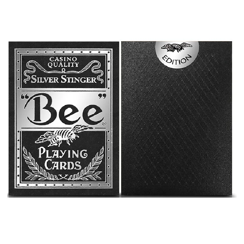 Bee Silver Stinger игральные карты USPCC велосипед колода покер размер волшебные карточные