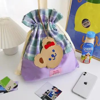 

Bentoy Korea PU Bear Bag Pendant Cute Bear Coin Purse Student Bus Bank Card Case Milkjoy Storage Holder Mini Wallet Bag Gift