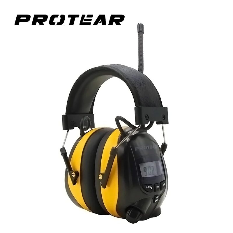 Защитные наушники Protear NRR 25dB AM FM радио электронная защита ушей для стрельбы и