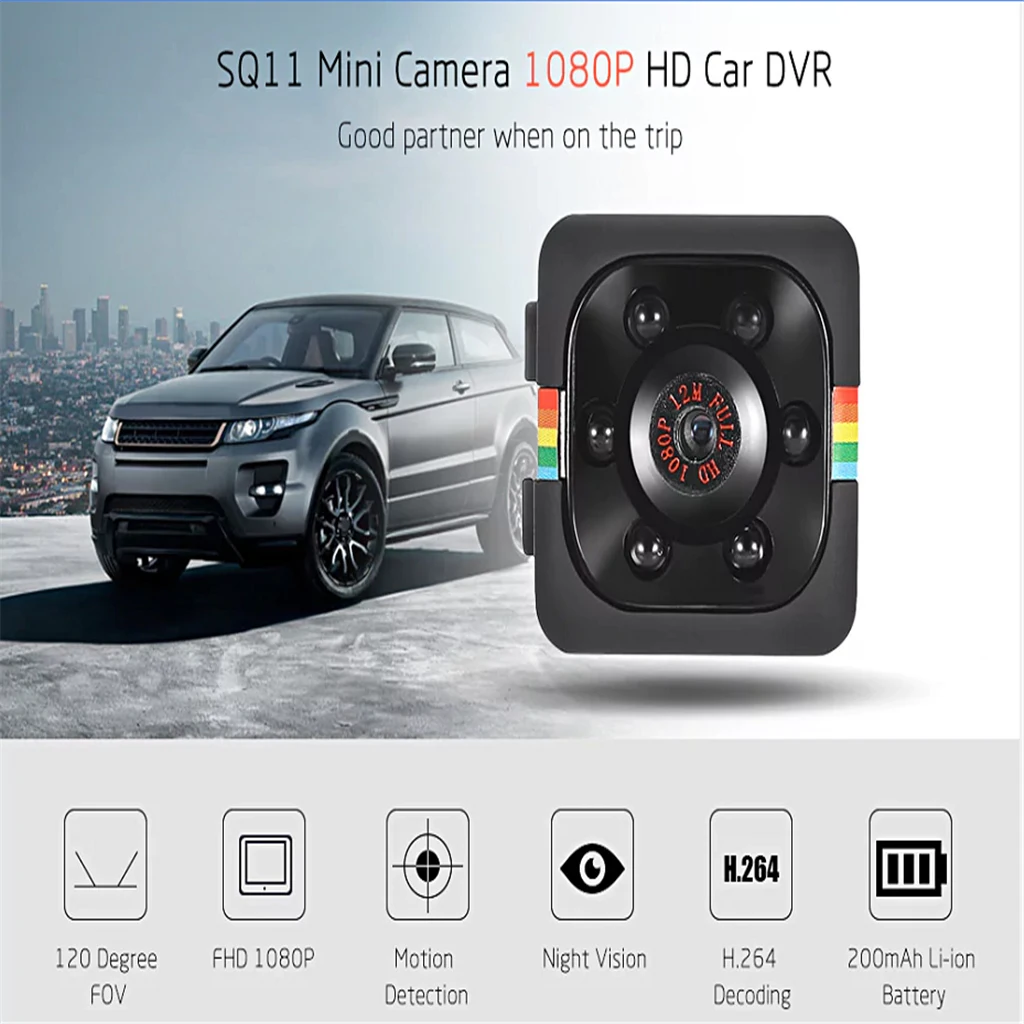 

SQ 11 SQ11 Mini Camera Cam FHD 1080P Small Cam Night Vision Camcorder Micro Video Camera DVR DV Motion Recorder Camcorder SQ 11