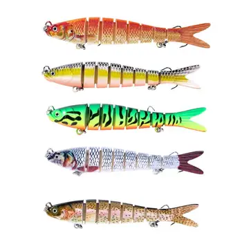 

Hot Sale Fishing Lures Delicate Design 10cm 8 Segments Hard Fishing Lure Lifelike Sinking Wobblers Bait Fishing Tackle