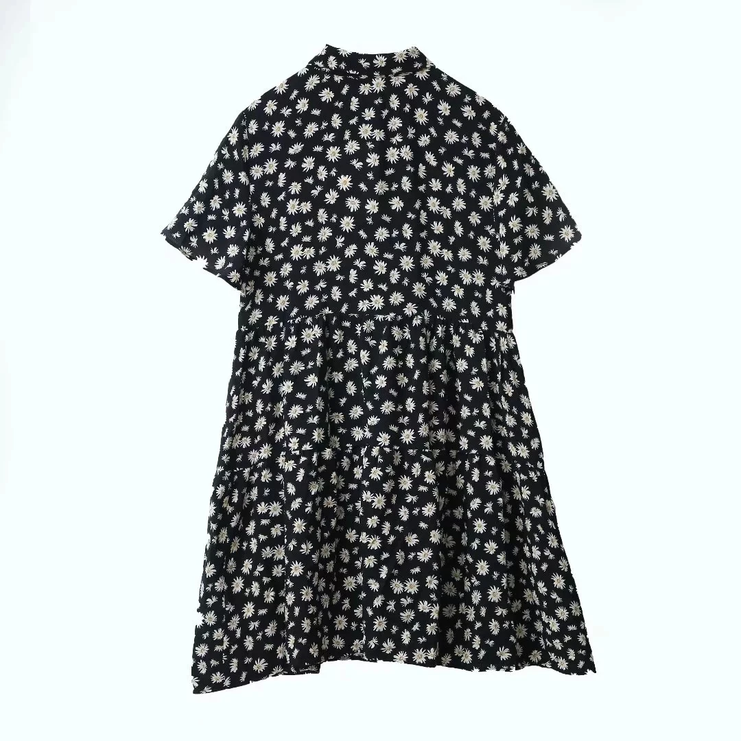 Увядшее вечернее платье для женщин vestidos Англия Ромашки Цветочный Принт длинная рубашка свободные vestidos de fiesta de noche мини-платье блейзер