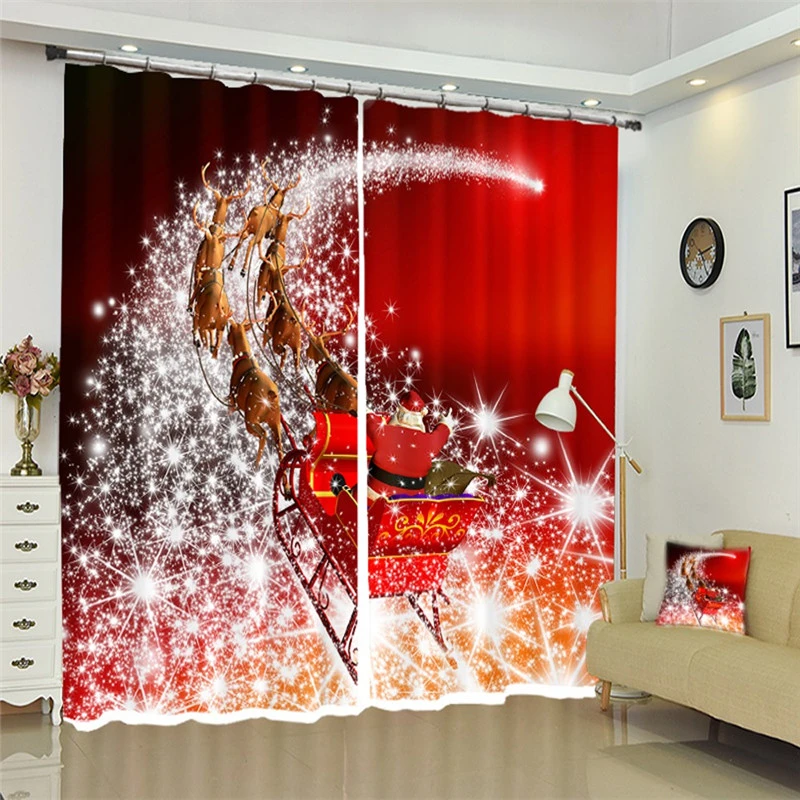 Christmas Curtains Luxury Living Room Children S Bedroom Curtains 3d Curtains Home Decor Drape Curtain Curtains Aliexpress